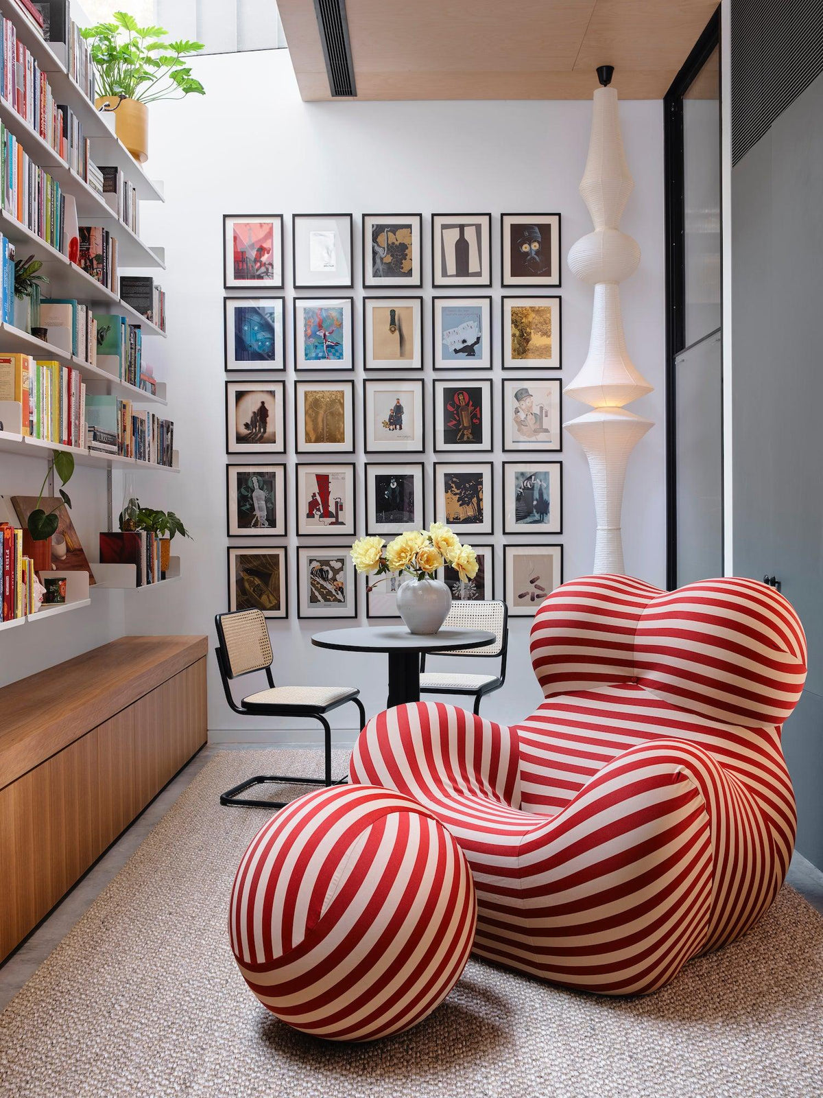 Lunirena Pendelleuchte Washi-Papier E für das Wohnzimmer