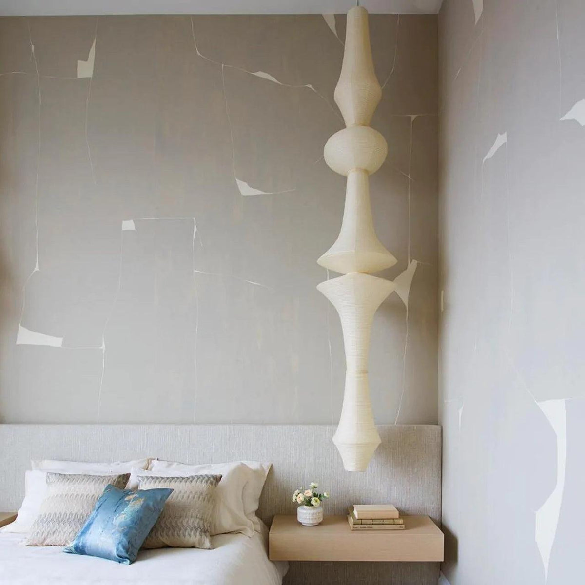 Lunirena Pendelleuchte Washi-Papier E für das Wohnzimmer