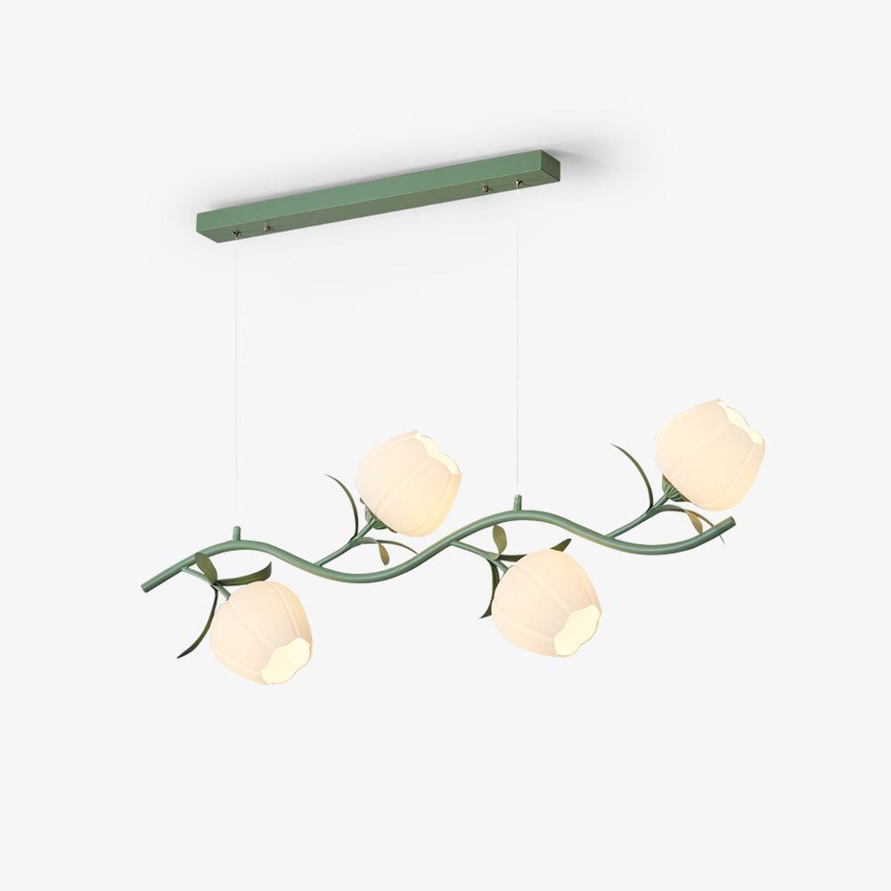 Liorareon Kronleuchter Floral Milchglas