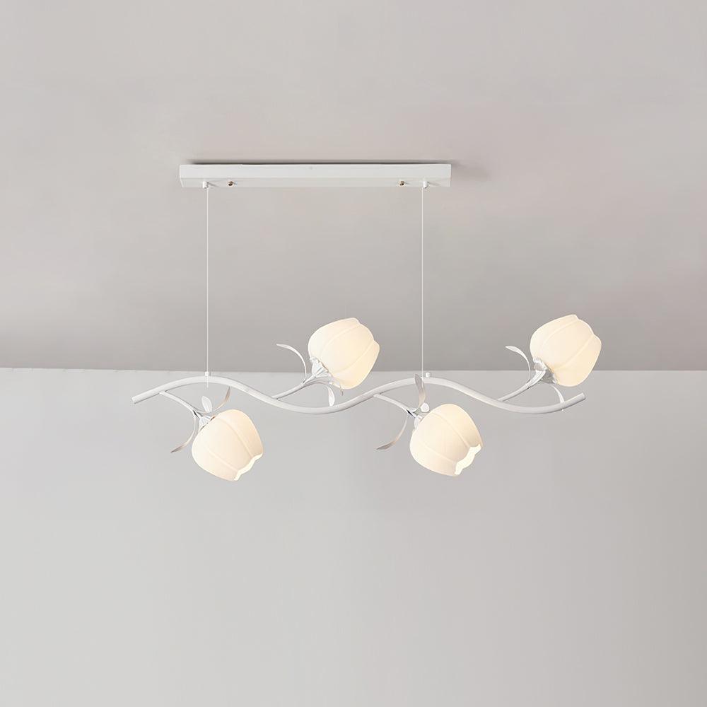 Liorareon Kronleuchter Floral Milchglas