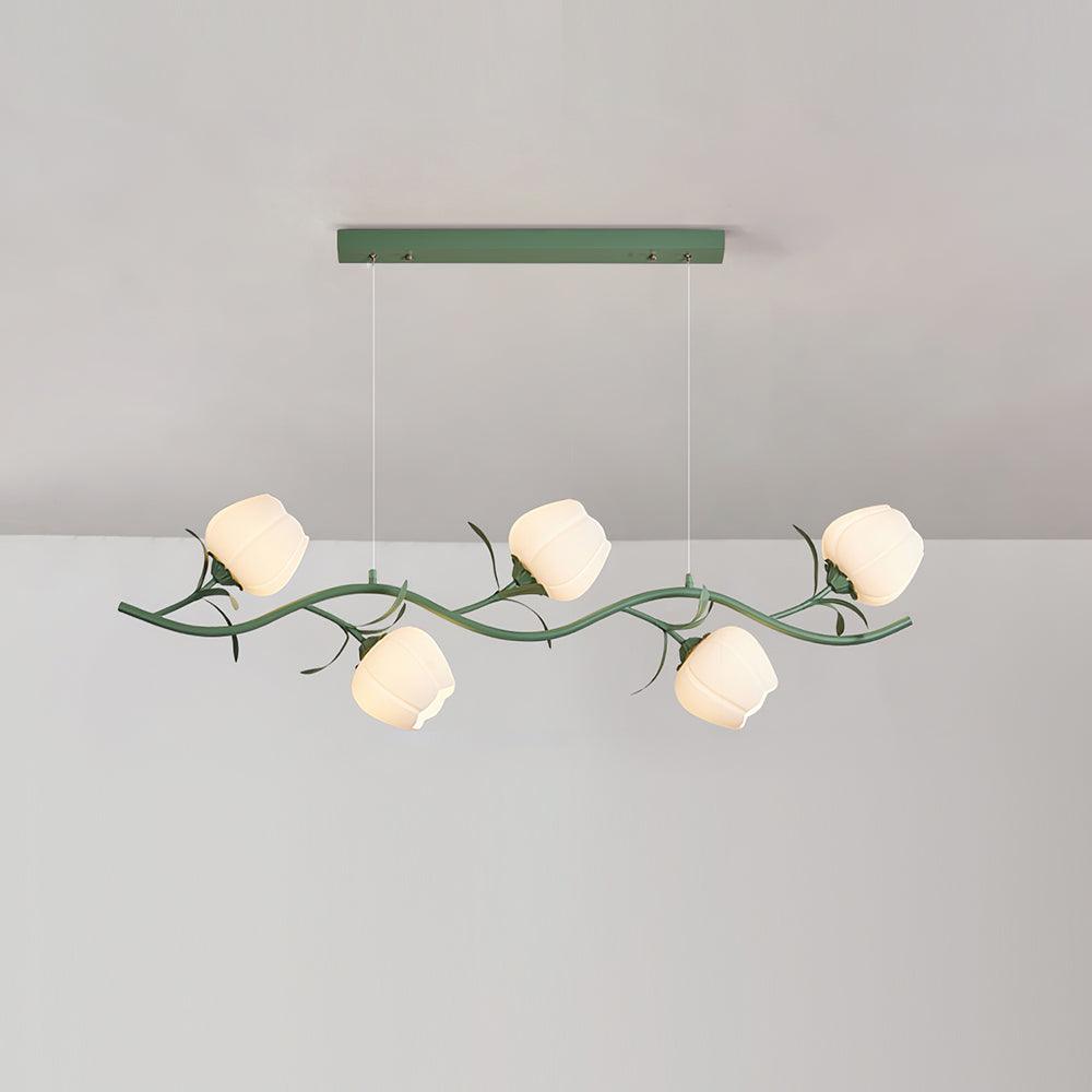 Liorareon Kronleuchter Floral Milchglas