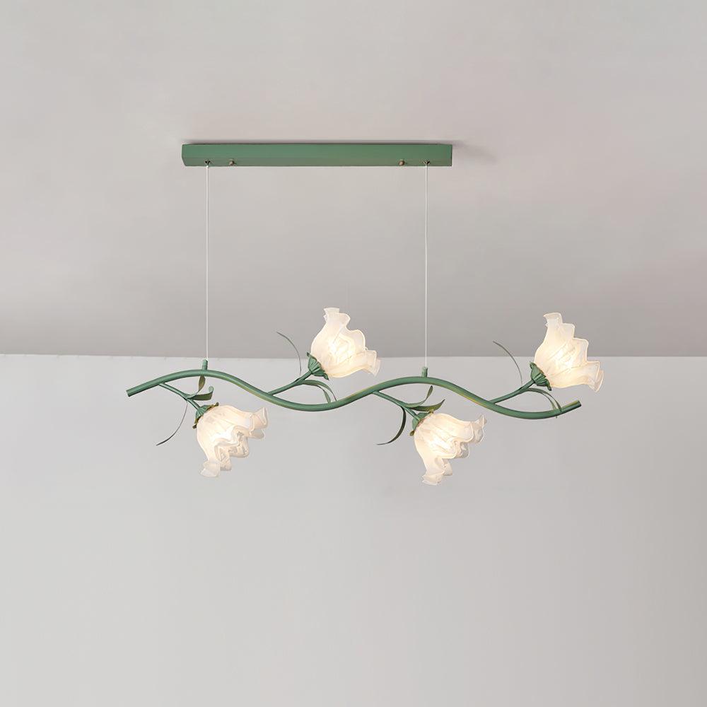 Liorareon Kronleuchter Floral Milchglas