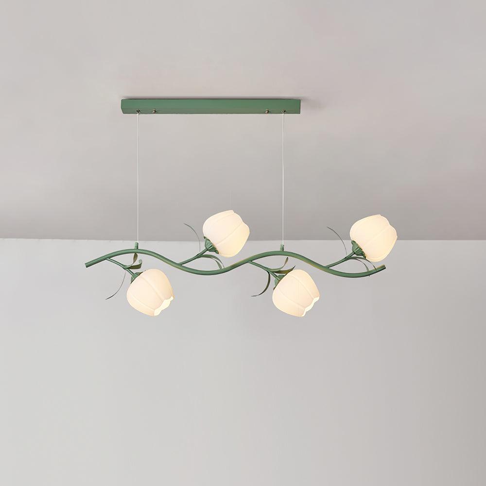 Liorareon Kronleuchter Floral Milchglas