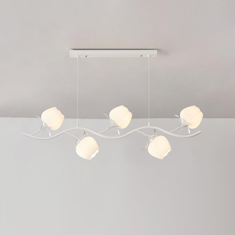 Liorareon Kronleuchter Floral Milchglas