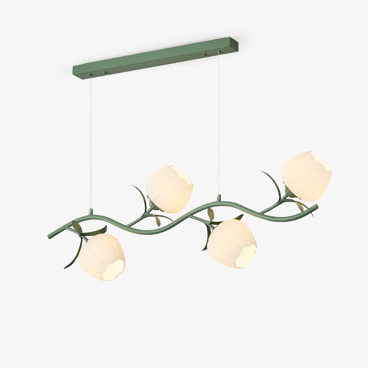 Liorareon Kronleuchter Floral Milchglas
