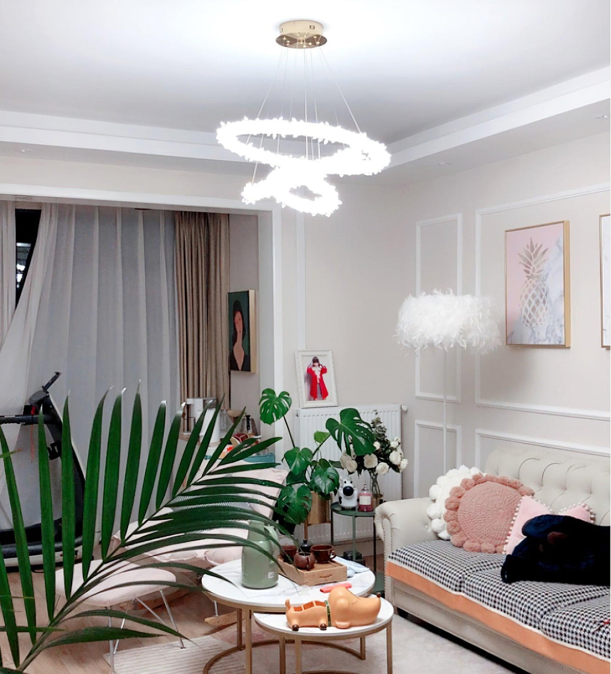 Seleira Kronleuchter Ring Kristall LED