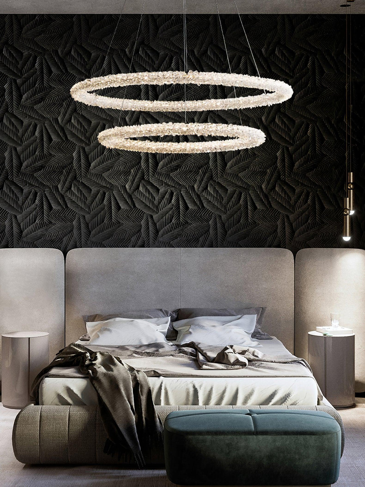 Seleira Kronleuchter Ring Kristall LED