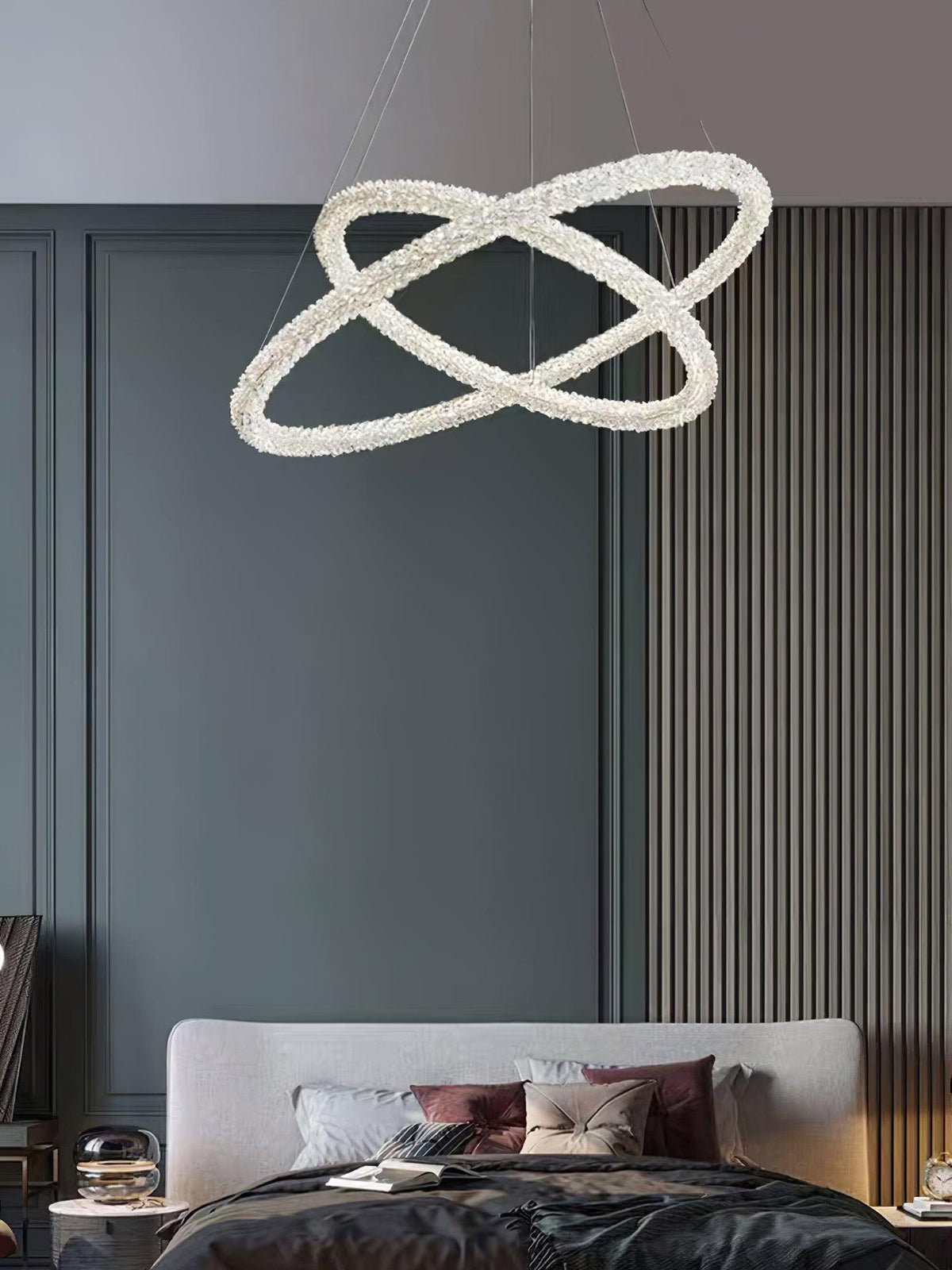 Seleira Kronleuchter Ring Kristall LED