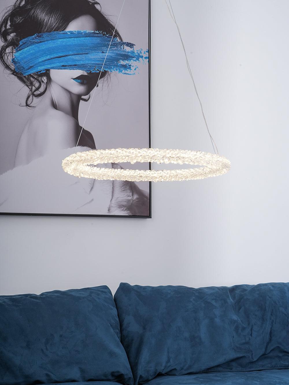 Seleira Kronleuchter Ring Kristall LED