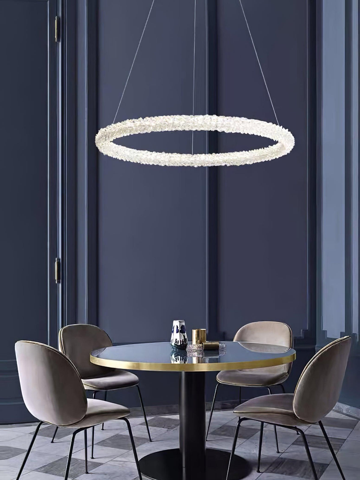 Seleira Kronleuchter Ring Kristall LED