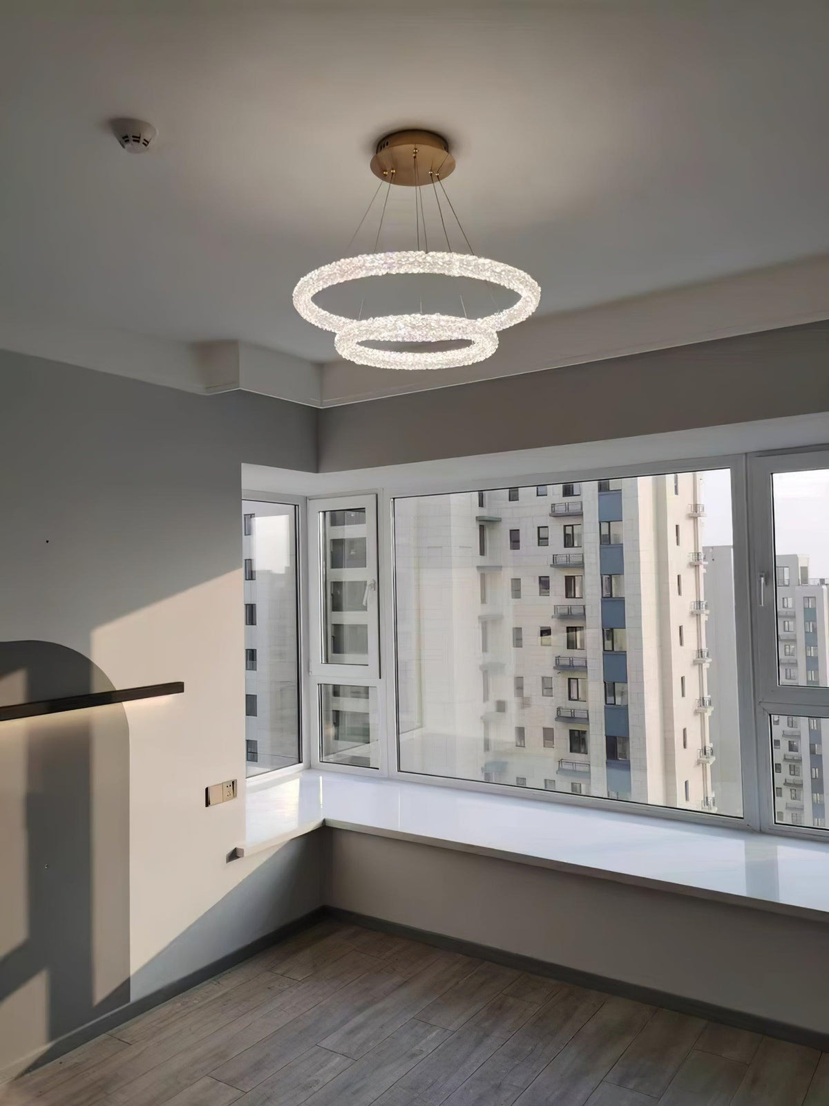 Seleira Kronleuchter Ring Kristall LED