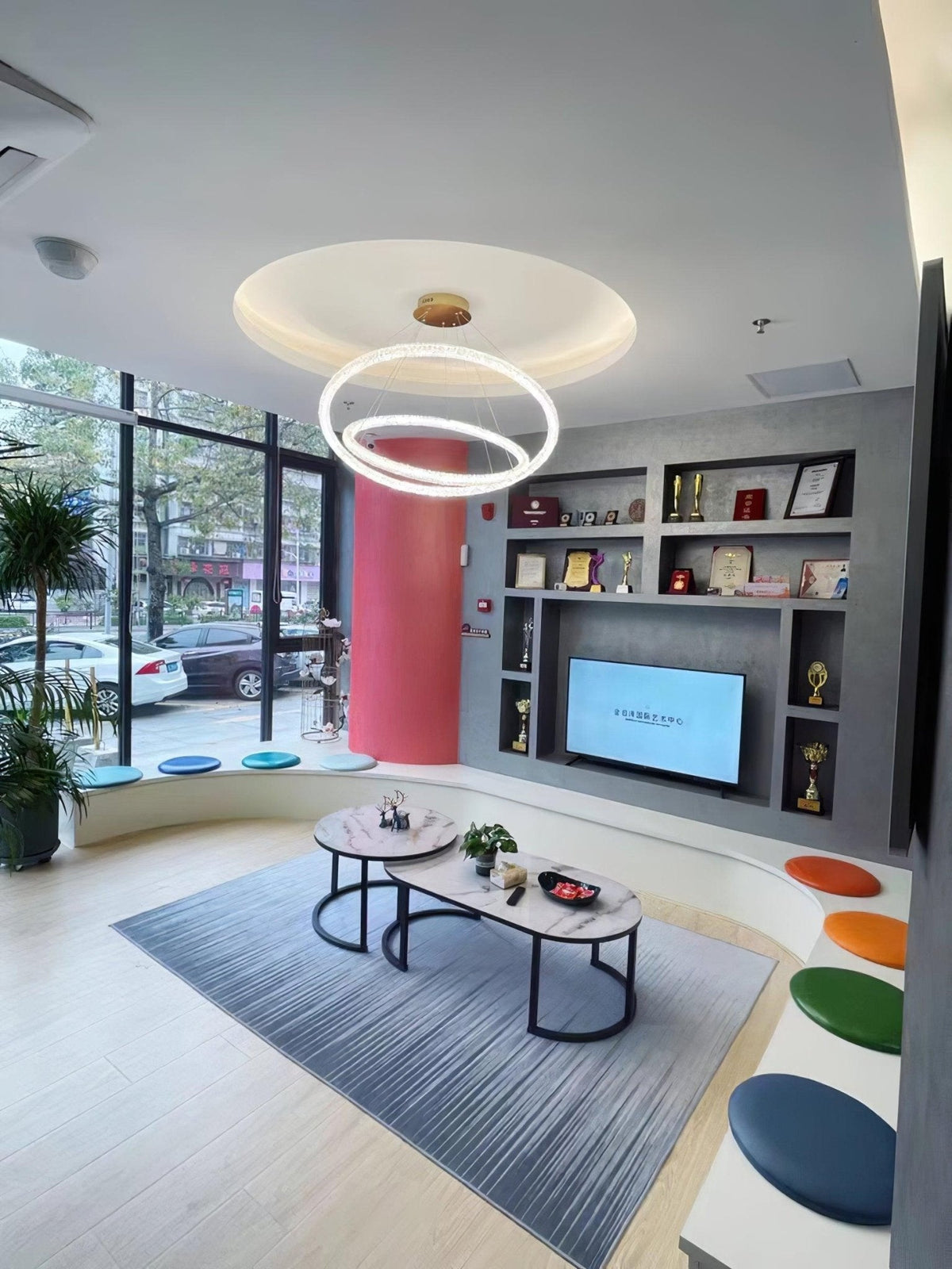 Seleira Kronleuchter Ring Kristall LED
