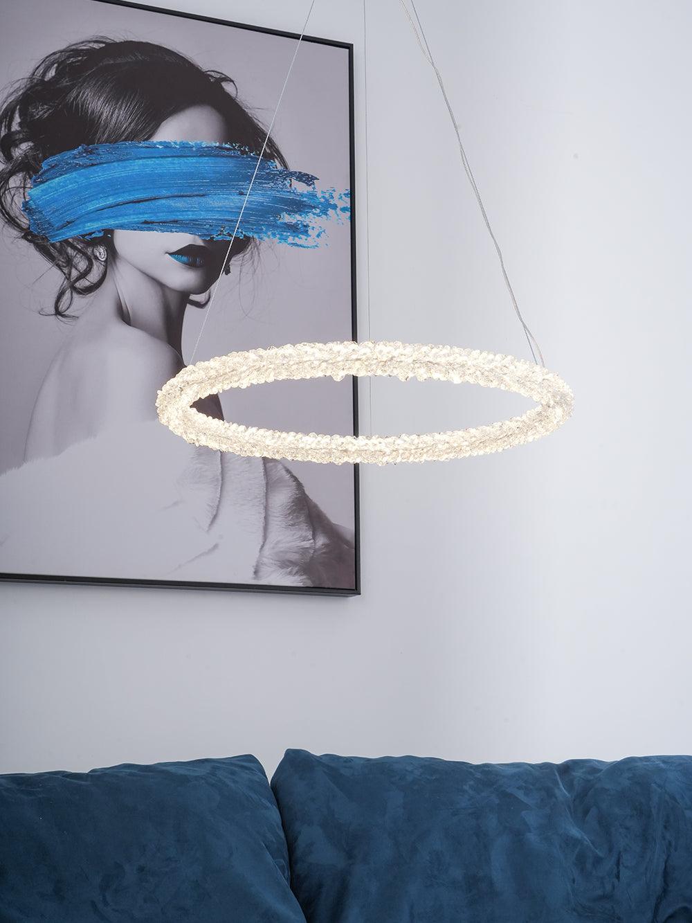 Seleira Kronleuchter Ring Kristall LED