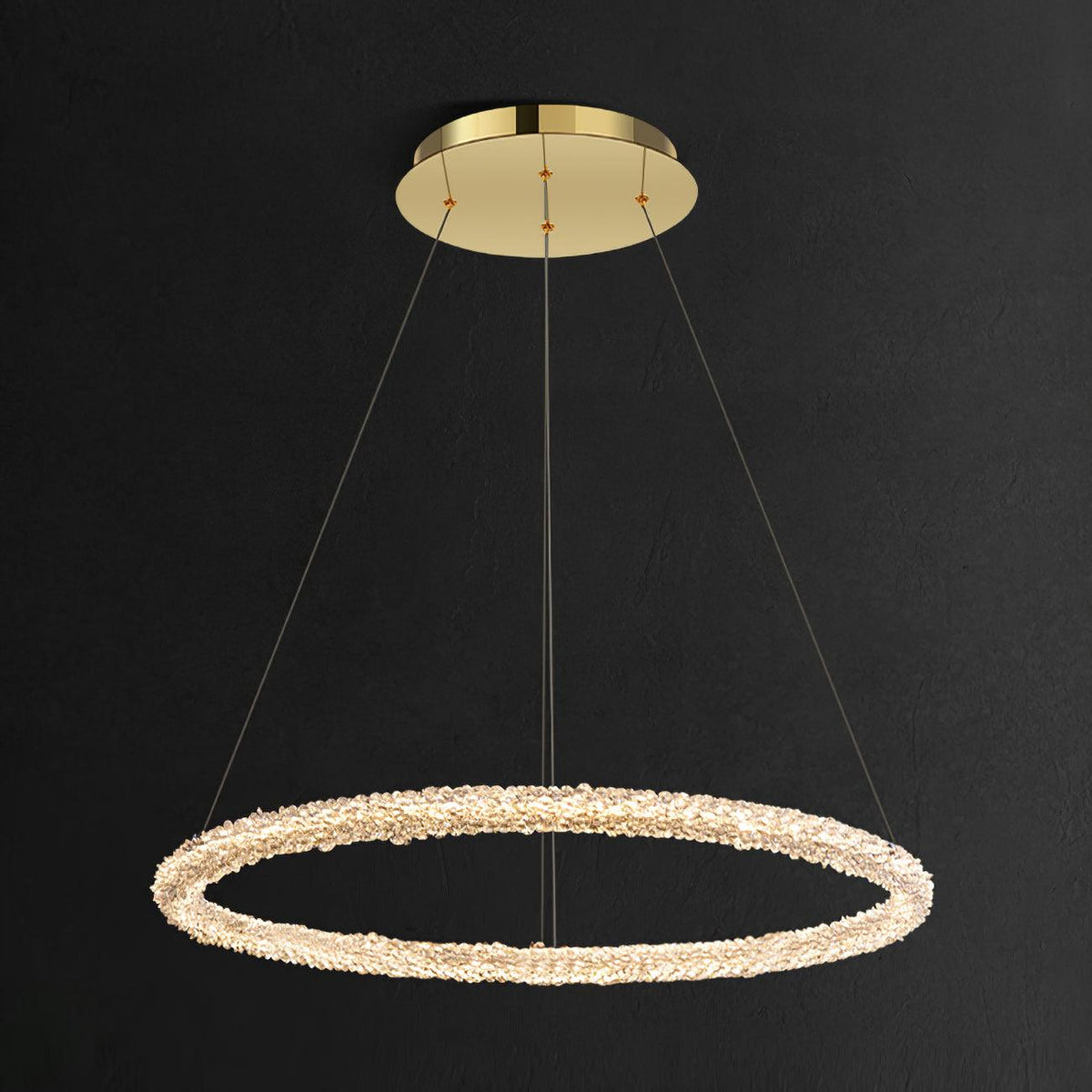 Seleira Kronleuchter Ring Kristall LED