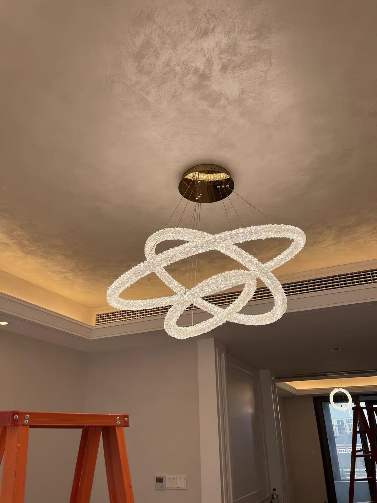 Seleira Kronleuchter Ring Kristall LED