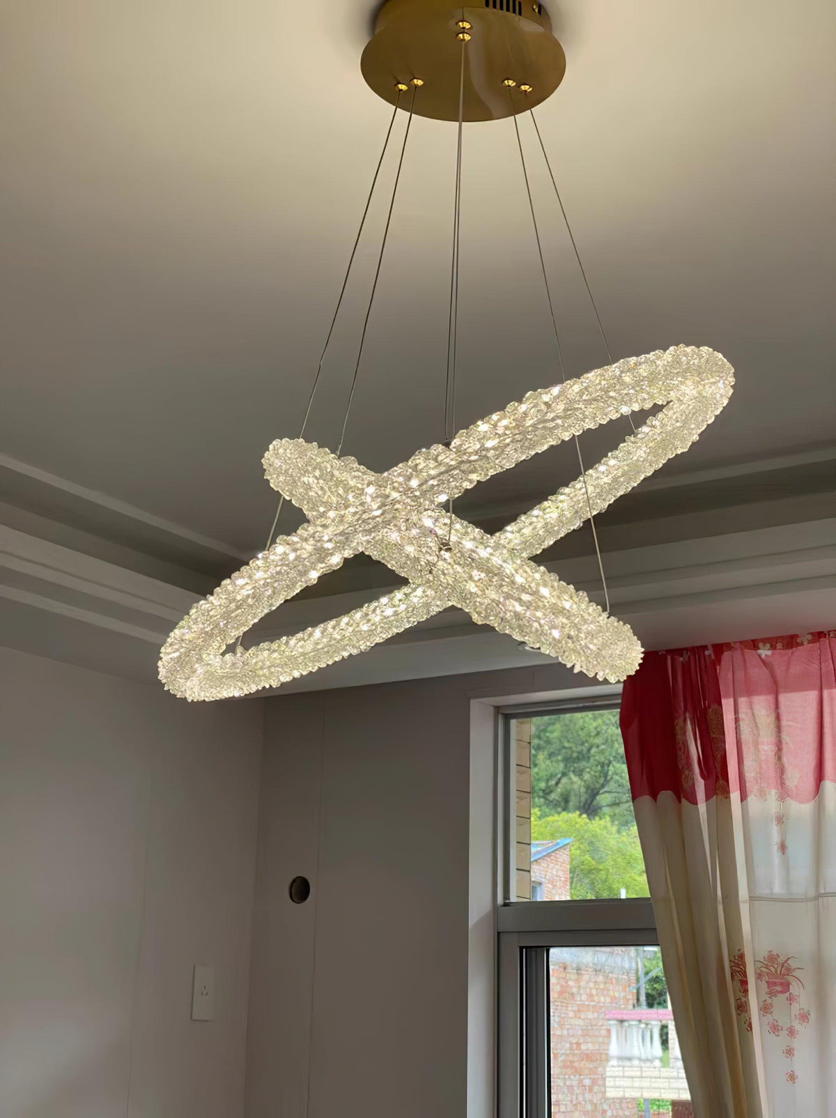 Seleira Kronleuchter Ring Kristall LED