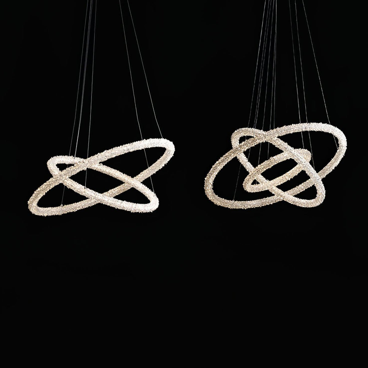 Seleira Kronleuchter Ring Kristall LED
