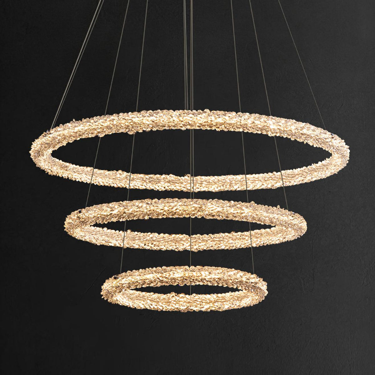 Seleira Kronleuchter Ring Kristall LED