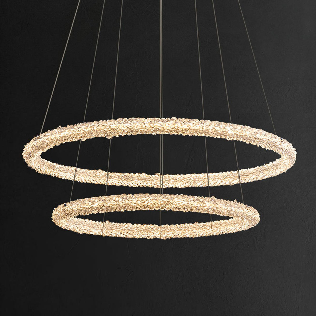 Seleira Kronleuchter Ring Kristall LED