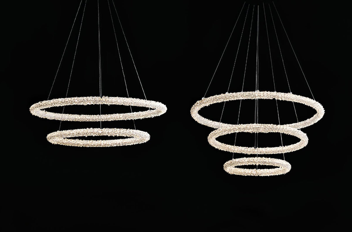Seleira Kronleuchter Ring Kristall LED