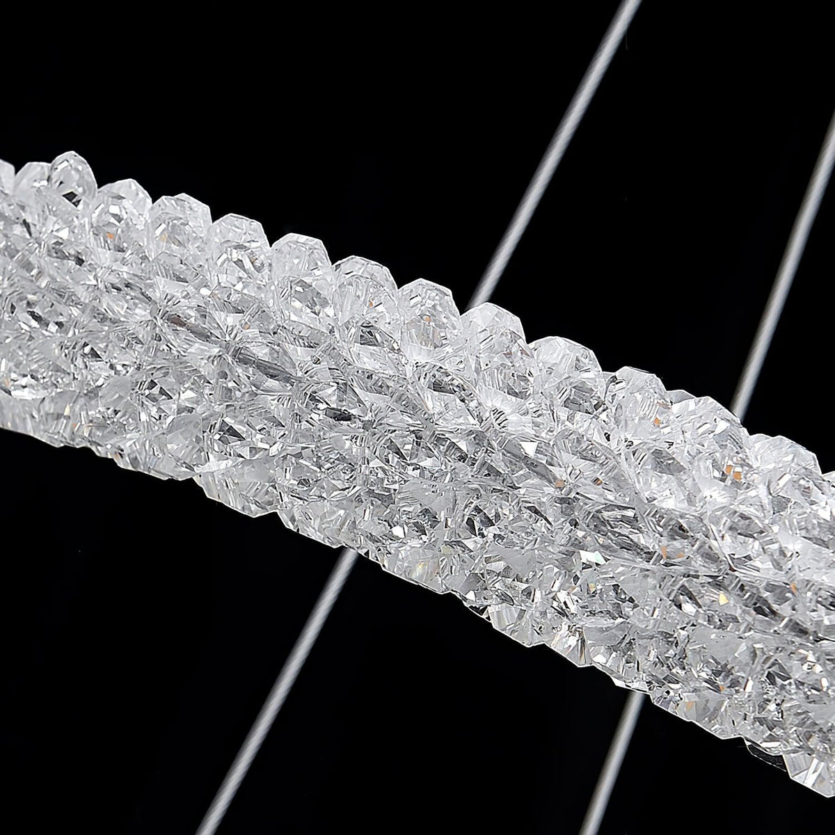 Seleira Kronleuchter Ring Kristall LED