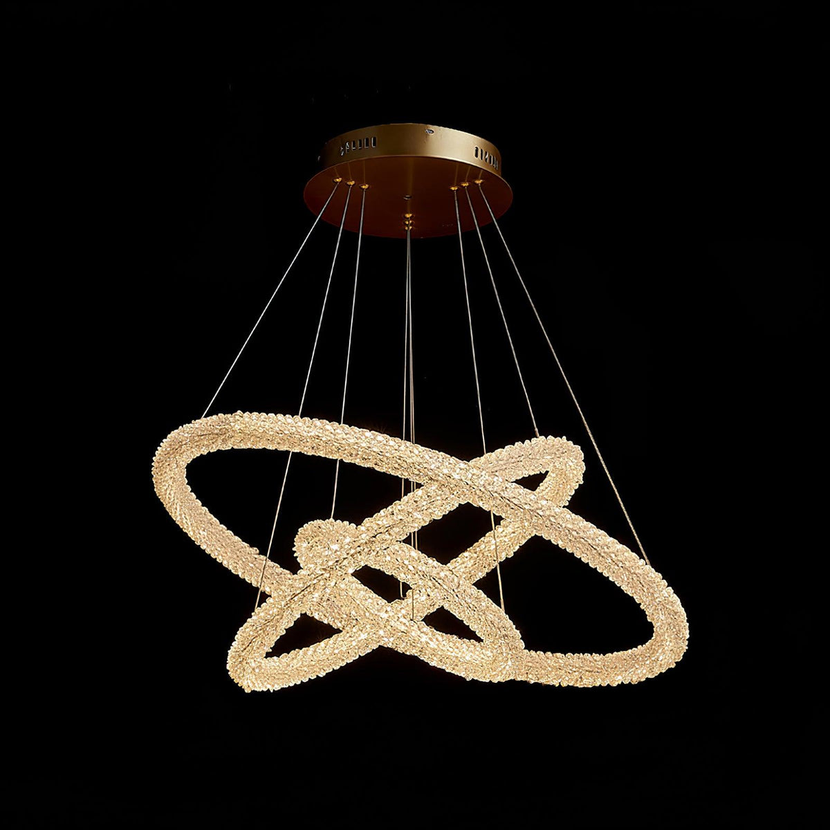 Seleira Kronleuchter Ring Kristall LED