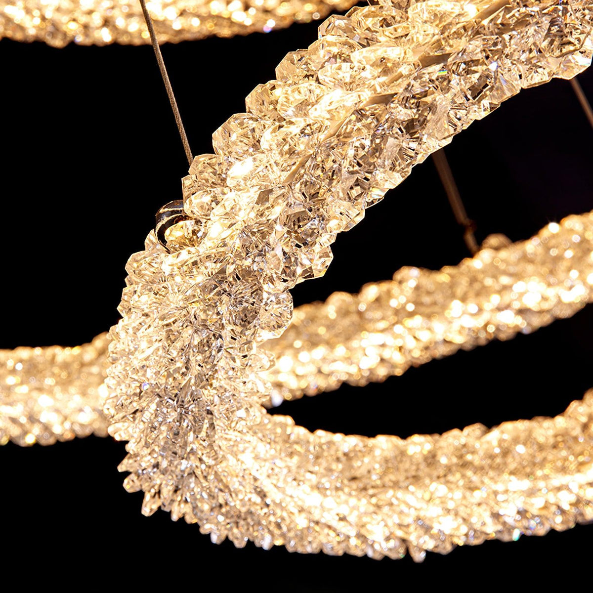 Seleira Kronleuchter Ring Kristall LED