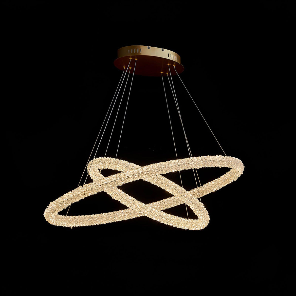 Seleira Kronleuchter Ring Kristall LED