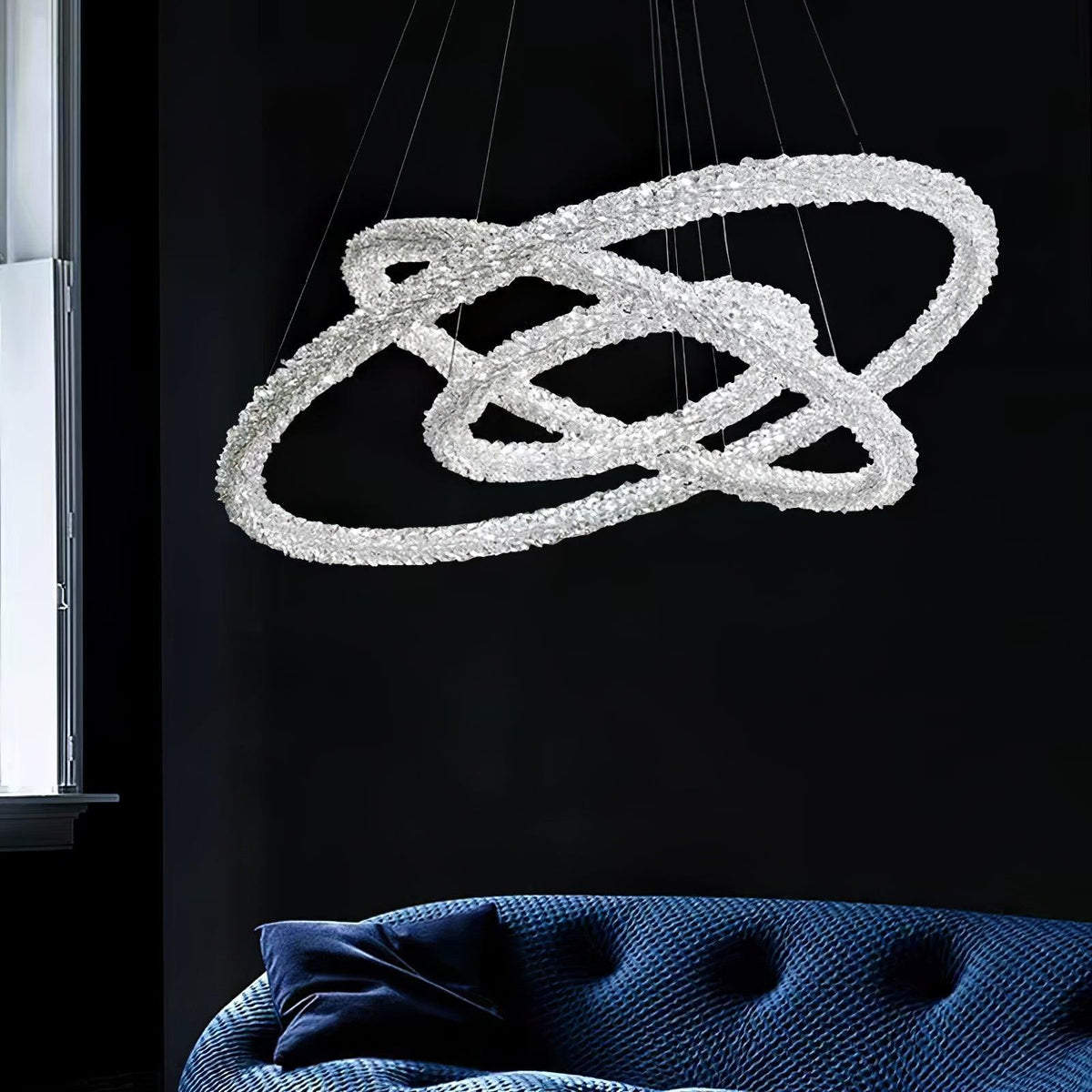 Seleira Kronleuchter Ring Kristall LED
