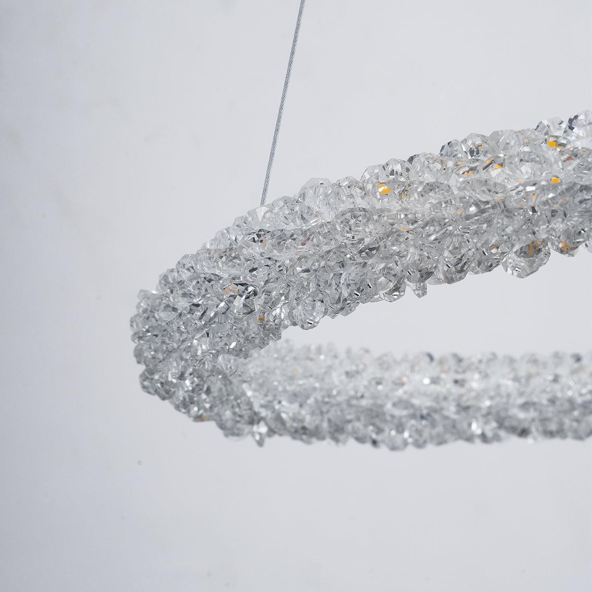 Seleira Kronleuchter Ring Kristall LED