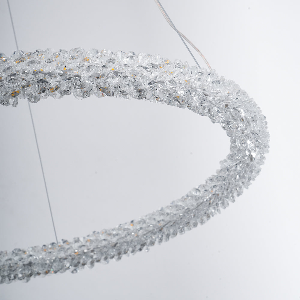 Seleira Kronleuchter Ring Kristall LED