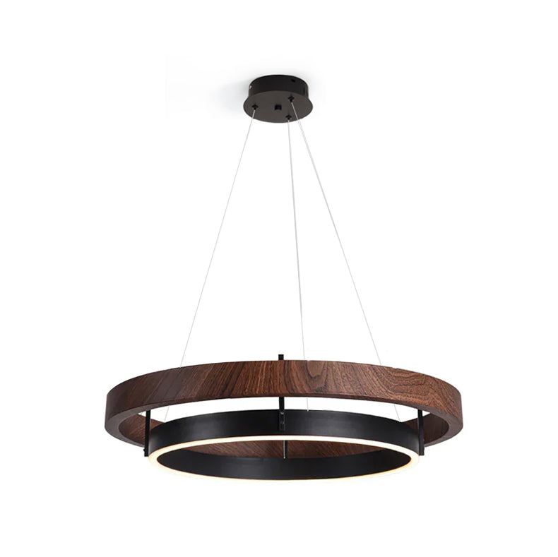 Acorn Ringförmiger Holzkronleuchter