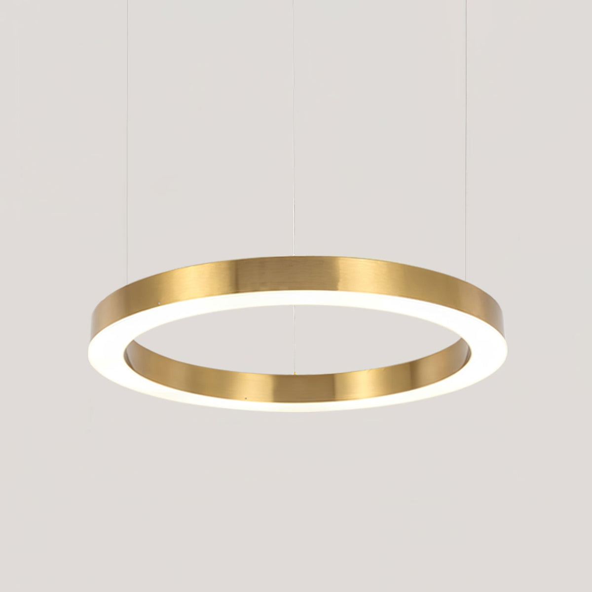 Dexlin Pendelleuchte LED-Ring Gold modern 3-Ring