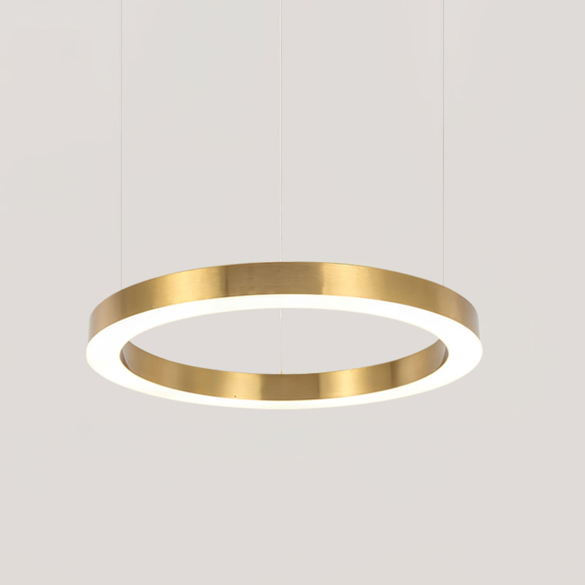 Dexlin Pendelleuchte LED-Ring Gold modern 3-Ring