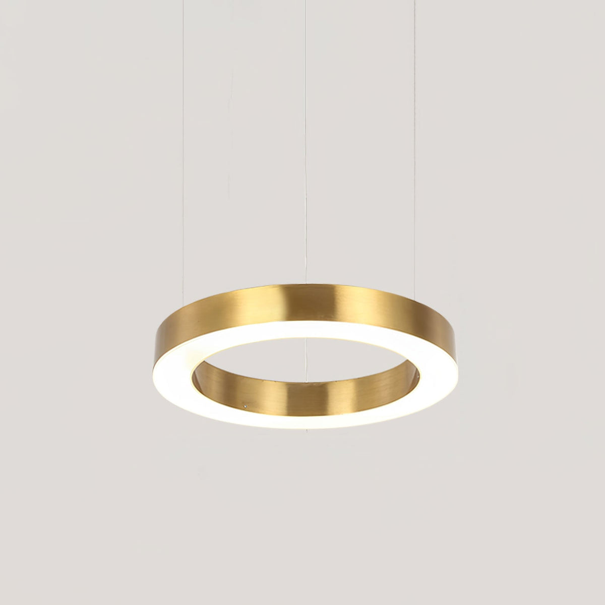 Dexlin Pendelleuchte LED-Ring Gold modern 3-Ring