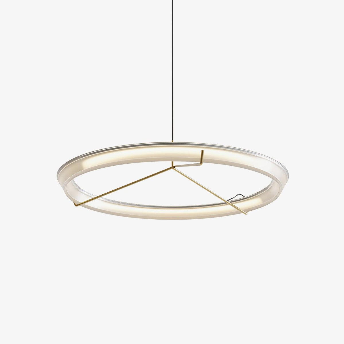 Orinirian Kronleuchter moderne Edelstahl-Ring
