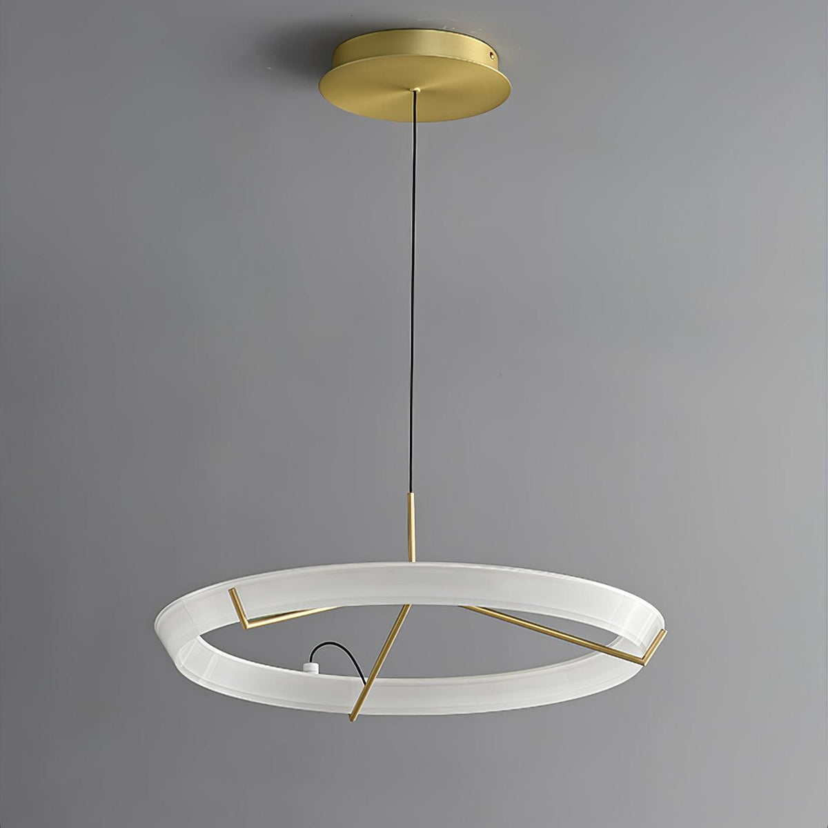 Orinirian Kronleuchter moderne Edelstahl-Ring