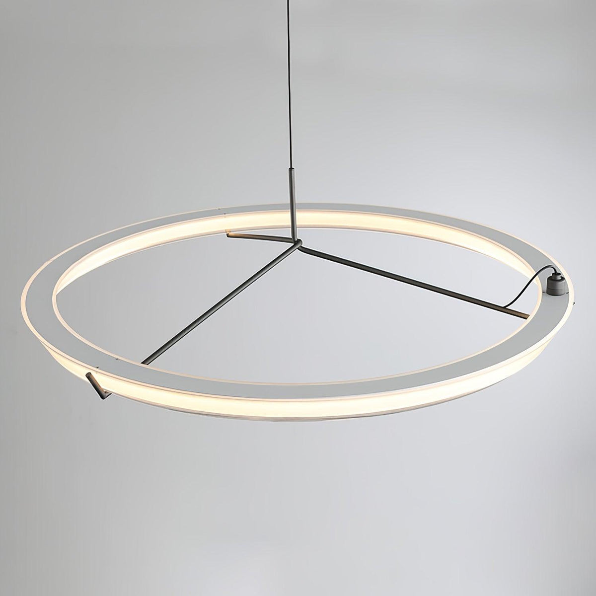Orinirian Kronleuchter moderne Edelstahl-Ring