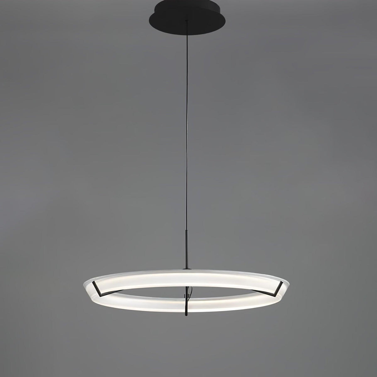 Orinirian Kronleuchter moderne Edelstahl-Ring