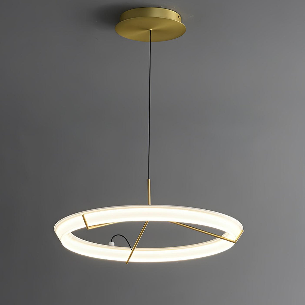 Orinirian Kronleuchter moderne Edelstahl-Ring