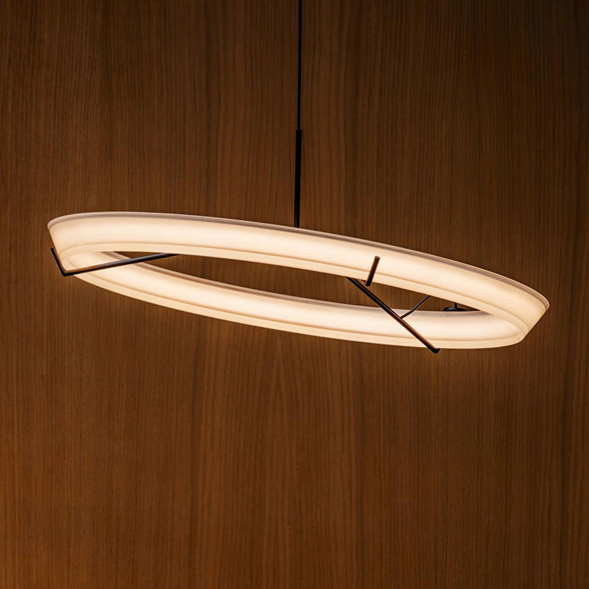 Orinirian Kronleuchter moderne Edelstahl-Ring