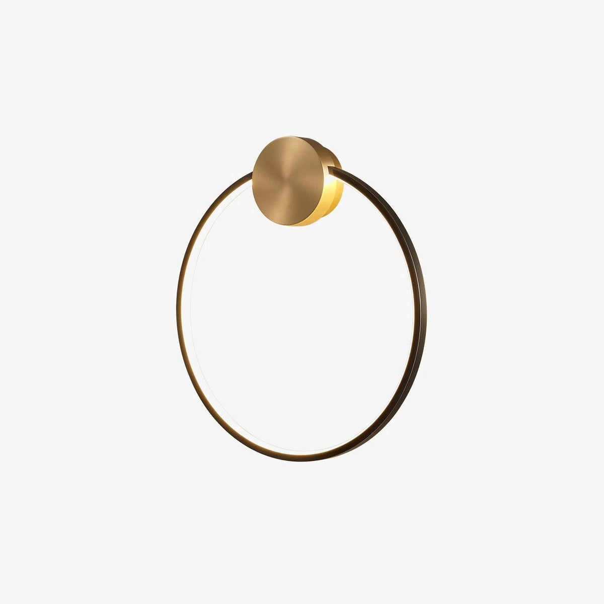 Oriaenne Wandleuchte modern minimalistisch ringförmig LED aus Metall in Messing