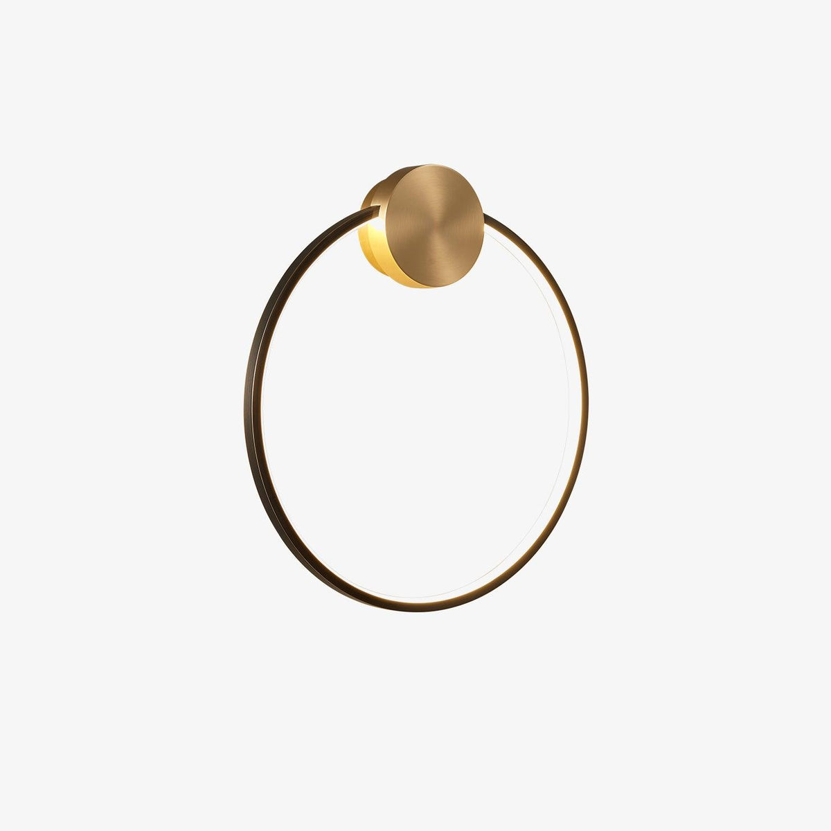 Oriaenne Wandleuchte modern minimalistisch ringförmig LED aus Metall in Messing