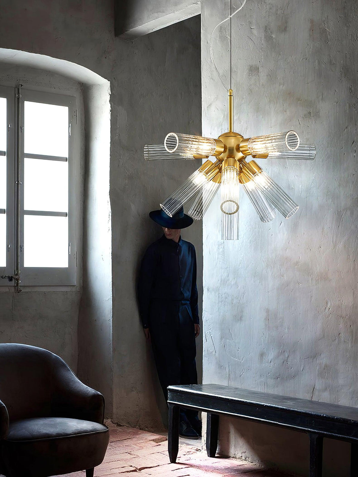 Ringold Kronleuchter im postmodernen Luxus-Sputnik-Stil