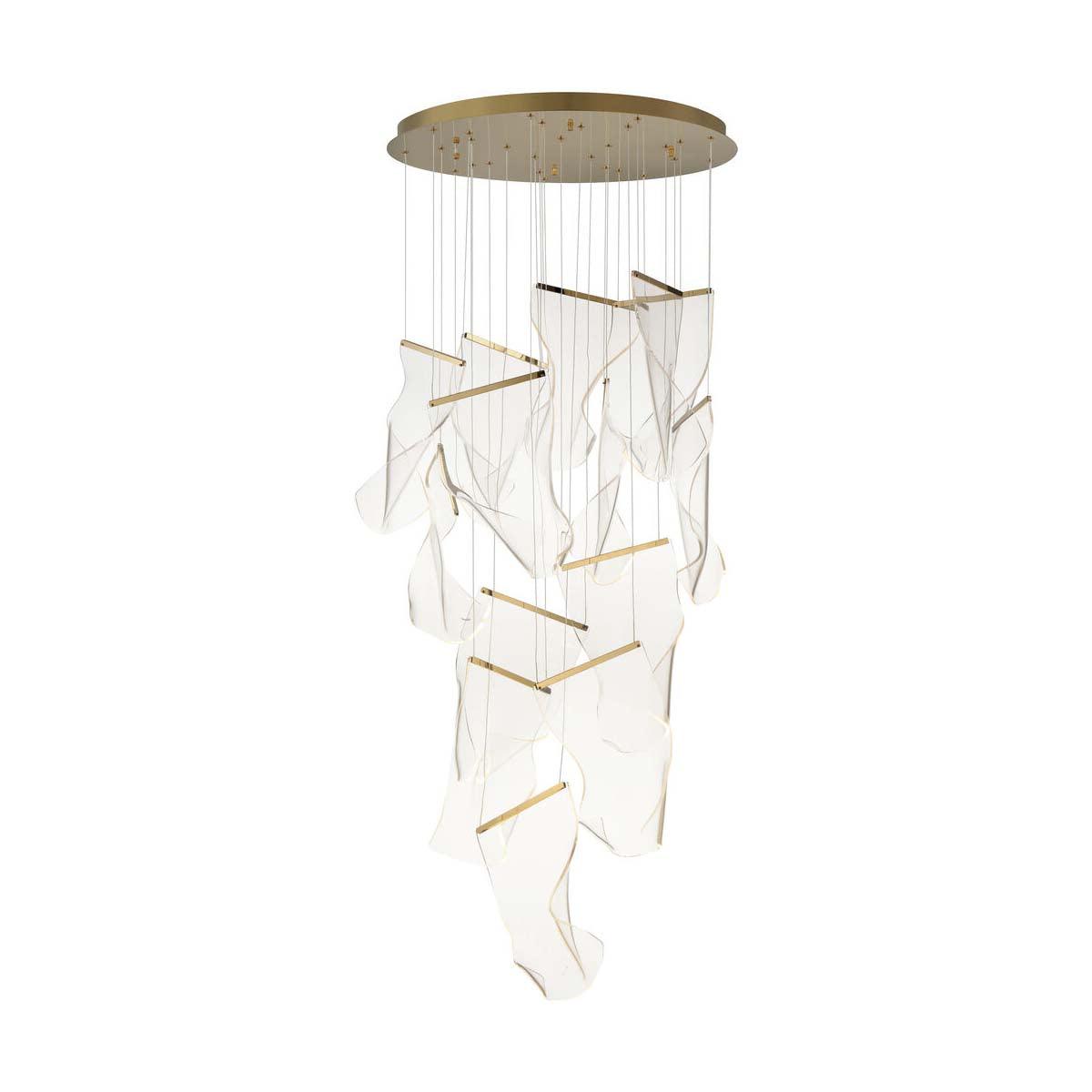 Lucuian Kronleuchter Acryl LED Abstrakt Schwebend