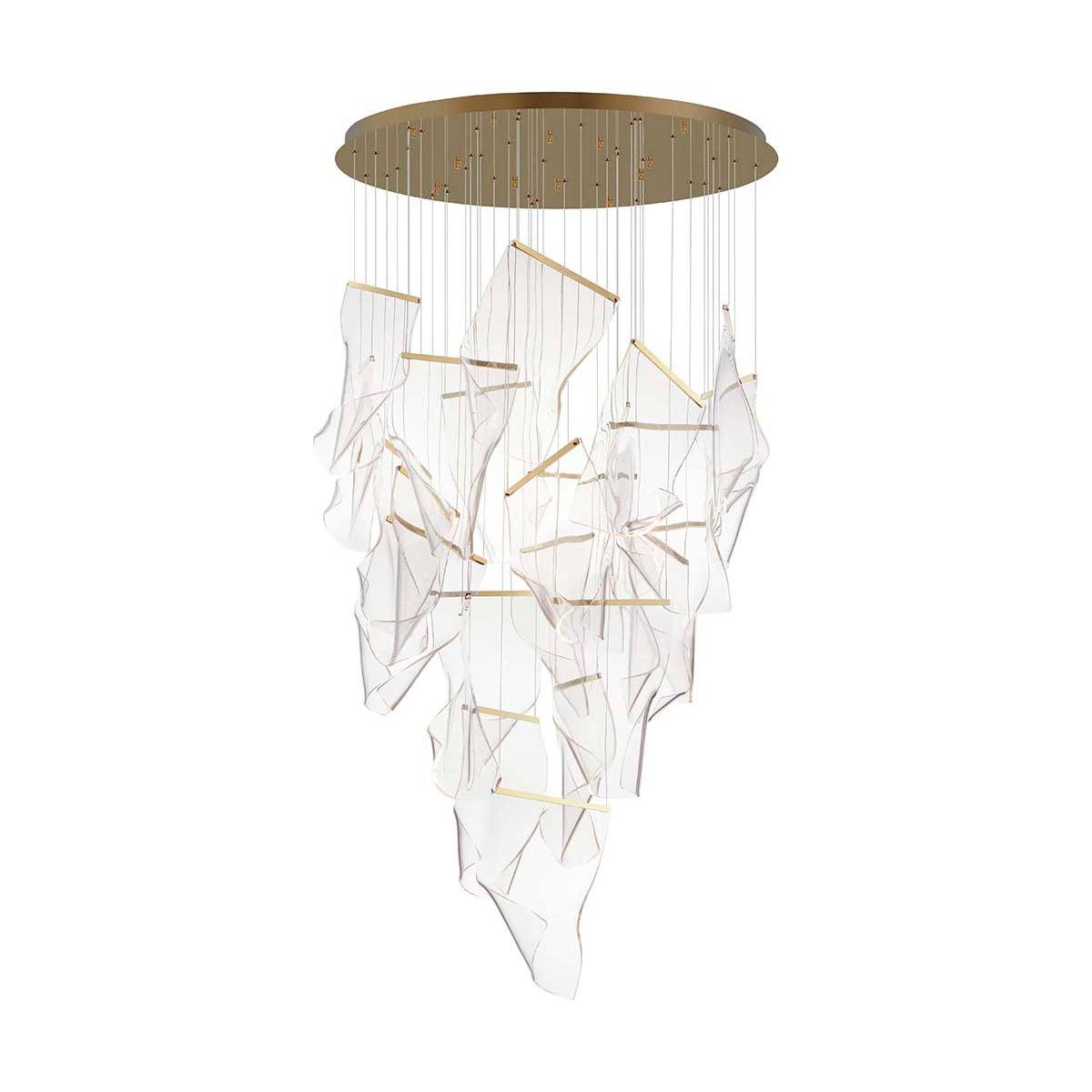 Lucuian Kronleuchter Acryl LED Abstrakt Schwebend