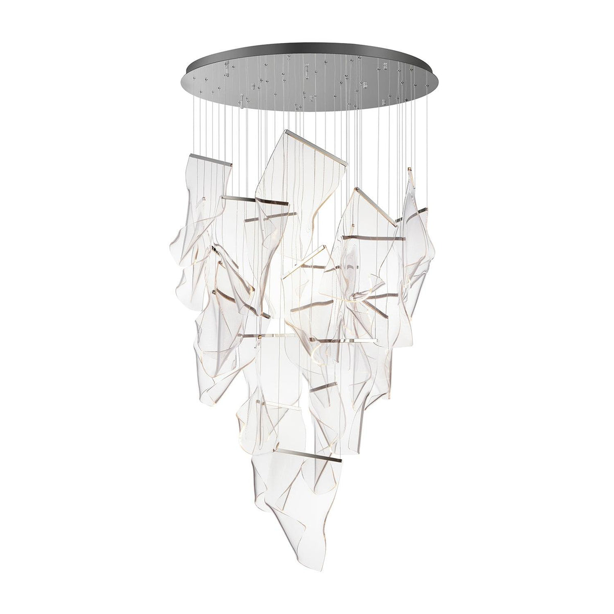 Lucuian Kronleuchter Acryl LED Abstrakt Schwebend