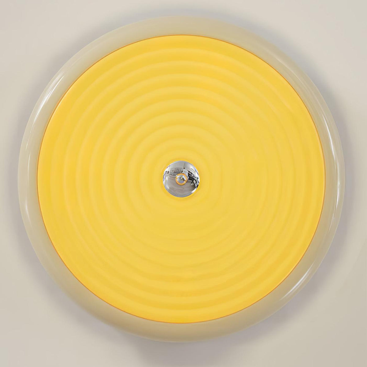 Utheara zeitgenössische minimalistische Deckenleuchte aus Milchglas in Creme
