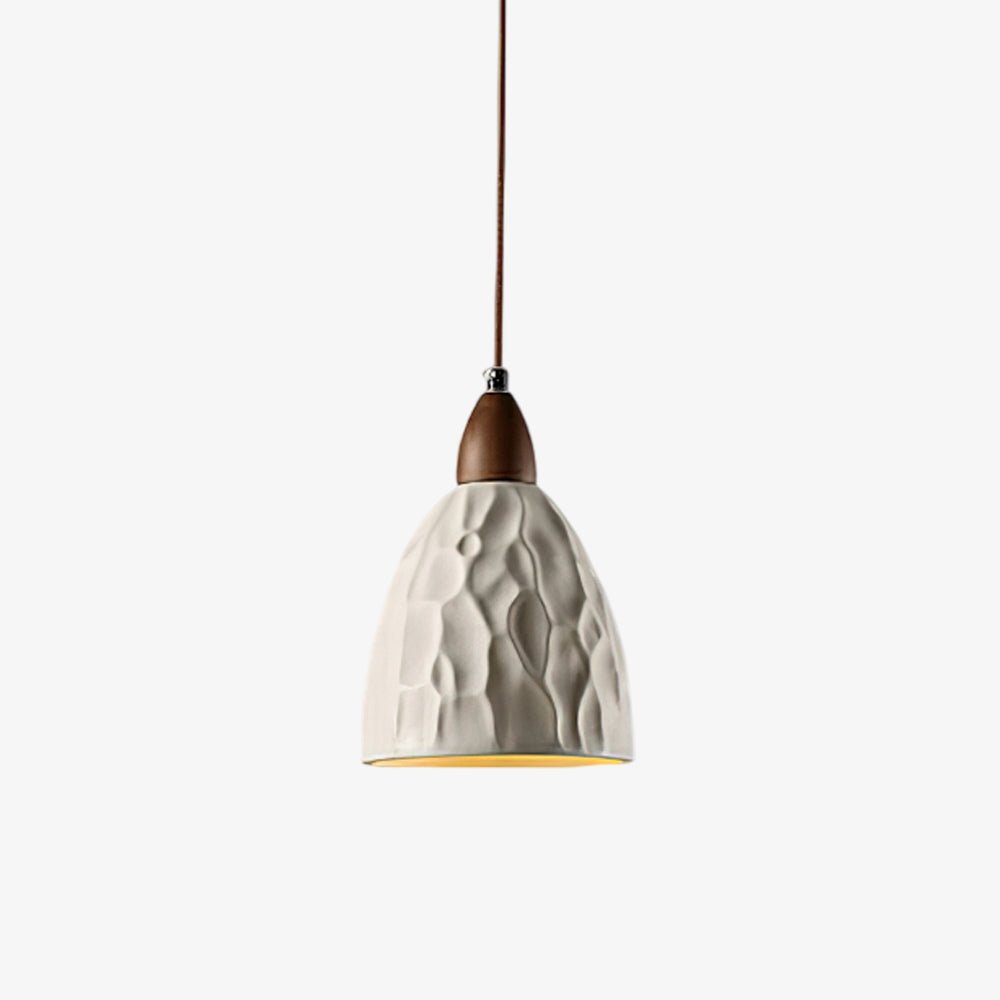 Osilora Premium skandinavische Kunst Pendelleuchte Ripple aus Holz