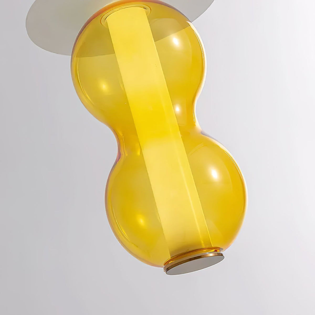 Lioririse Pendelleuchte aus farbigem Glas modern